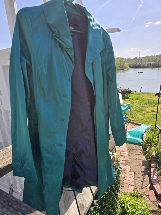 Mossimo Supply Co. Jackets & Blazers - Mossimo Supply Co. Teal Trench Coat